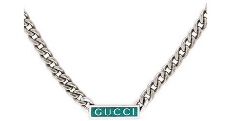 collana gucci uomo codice ybb22505500100u|Collane da uomo di Gucci .